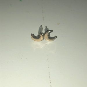 Crescent moon studs!
